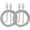 SIIG Zinc Alloy USB-C to USB-C Charging & Sync Braided Cable - 3.3ft, 2-Pack