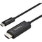 StarTech.com 2m - 6 ft USB C to HDMI Cable - USB 3.1 Type C to HDMI - 4K at 60Hz - Black