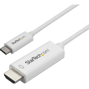 StarTech.com 1m - 3 ft USB C to HDMI Cable - Computer Monitor Cable - 4K at 60Hz - White