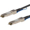 StarTech.com Cisco QSFP-H40G-CU0-5M Compatible QSFP+ Direct-Attach Twinax Cable - 0.5 m (1.6 ft) - 40 Gbps - Passive DAC Copper Cable - RJ45 Mini-GBIC Cable