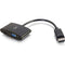 C2G 8in DisplayPort to 4K HDMI or VGA Adapter - Black