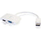 C2G 8in DisplayPort to 4K HDMI or VGA Adapter - White