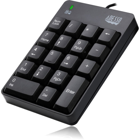 Adesso AKB-601UB - USB Spill Resistant 18-Key Numeric Keypad