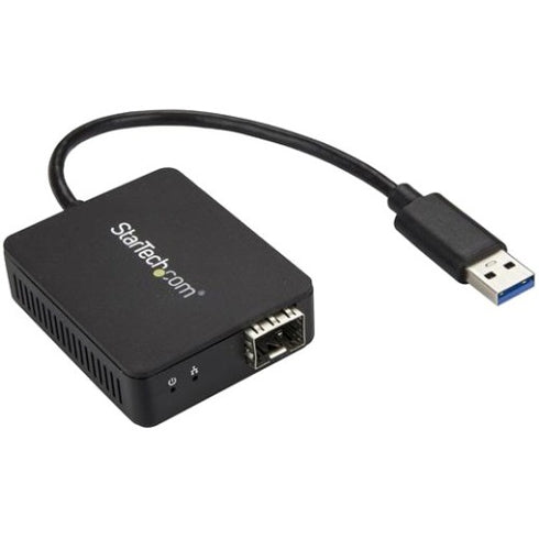 StarTech.com USB to Fiber Optic Converter - Open SFP - USB 3.0 to Gigabit Ethernet Network Adapter - 1000BASE-SX-LX - Windows - Mac - Linux