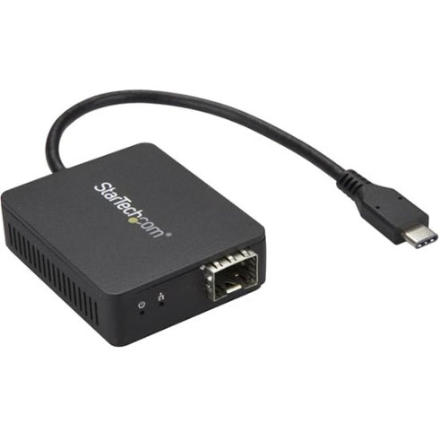 StarTech.com USB C to Fiber Optic Converter - Open SFP - USB 3.0 Gigabit Ethernet Network Adapter - 1000BASE-SX-LX - Windows - Mac - Linux