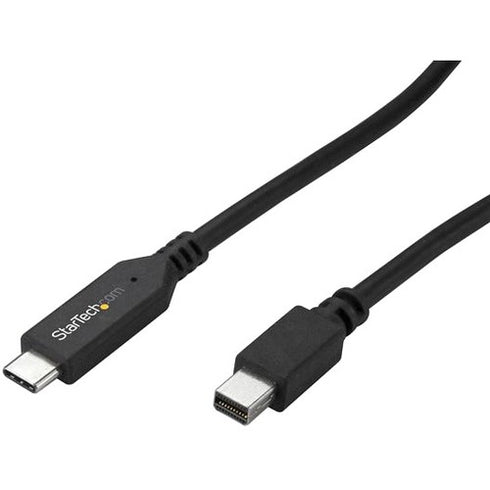 StarTech.com 1.8m - 6 ft USB-C to Mini DisplayPort Cable - USB C to mDP Cable - 4K 60Hz - Black