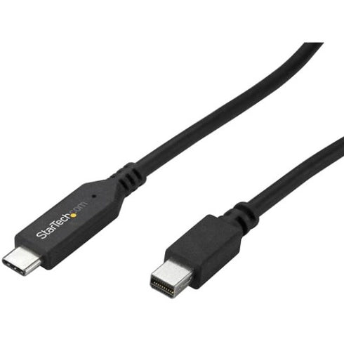 StarTech.com 1m - 3 ft USB-C to Mini DisplayPort Cable - USB C to mDP Cable - 4K 60Hz - Black