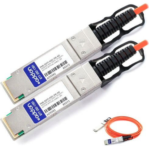 AddOn Palo Alto Networks Compatible TAA Compliant 40GBase-AOC QSFP+ to QSFP+ Active Optical Cable (850nm, MMF, 2m)