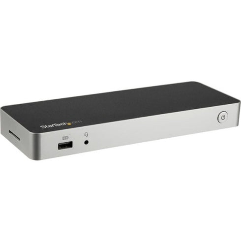 StarTech.com Dual Monitor USB C Dock - Dual 4K Laptop Docking Station - DP - HDMI - Windows - Mac - USB 3.0 SD Card Reader - 60W Power Delivery