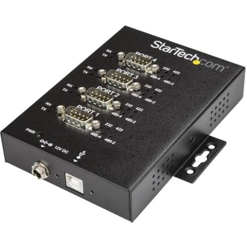 StarTech.com 4-Port Industrial USB to RS-232-422-485 Serial Adapter - 15 kV ESD Protection - USB to Serial Adapter