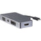 StarTech.com USB-C Multiport Video Adapter - 4-in-1 USB-C to DVI - HDMI - VGA - mDP Video Adapter - Space Gray - 4K 30 Hz - CDPVDHDMDPSG