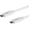 StarTech.com 2m 6 ft USB C to USB C Cable w- 5A PD - M-M - White - USB 2.0 - USB-IF Certified - USB Type C Cable - USB C Charging Cable - USB C PD Cable