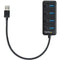 StarTech.com 4-Port USB 3.0 Hub - 4x USB-A Ports with Individual On-Off Switches - Bus-Powered USB Splitter - Portable USB 3.0 Port Expander