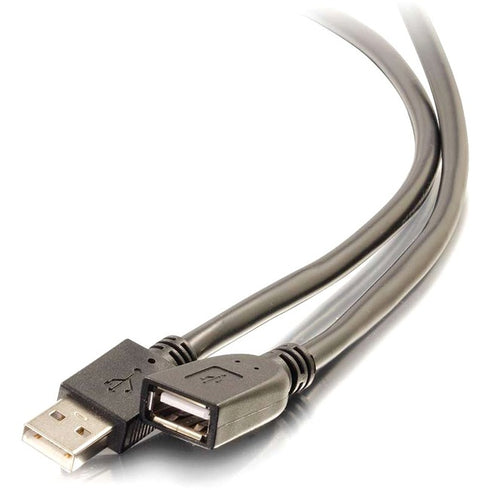 C2G 75ft USB 2.0 A Active Extension Cable - M-F Plenum - USB Extension