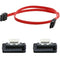 AddOn 5-pack of 46cm (1.5ft) SATA Male to Male Red Serial Cables