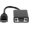 Rocstor HDMI to VGA Adapter Converter M-F - 6"- For Ultrabook, Laptop, Monitor, Projectors, Desktop PC, Laptop - 1920x1080 - 1 Pack - 1 x HDMI Male Digital Audio-Video - 1 x HD-15 Female VGA - 6 Inch - Black - ADAPTER HDMI TO VGA HD15