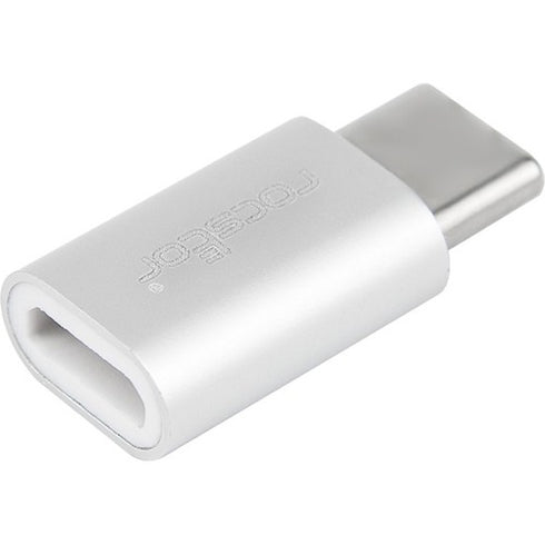 Rocstor Premium USB C to USB Micro-B USB 2.0 Hi-Speed Adapter Slim - USB Type-C - 1 x Type C Male USB - 1 x Type B Female Micro USB - Charging and Data Sync - Aluminum Case - USB 2.0 HI-SPEED USB TYPE C SLIM-COMPACT