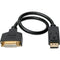 Tripp Lite DisplayPort to DVI Adapter Converter Cable M-F 1080p Black 1ft