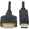 Tripp Lite DisplayPort to DVI Adapter Converter Cable M-F 1080p Black 1ft