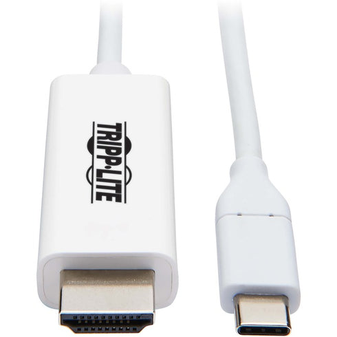Tripp Lite USB C to HDMI Adapter Cable USB 3.1 Gen 1 4K M-M USB-C White 6ft