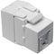 Tripp Lite Cat6a-Cat6 -Cat5e Toolless Keystone Jack RJ45 Shuttered Dust Cap