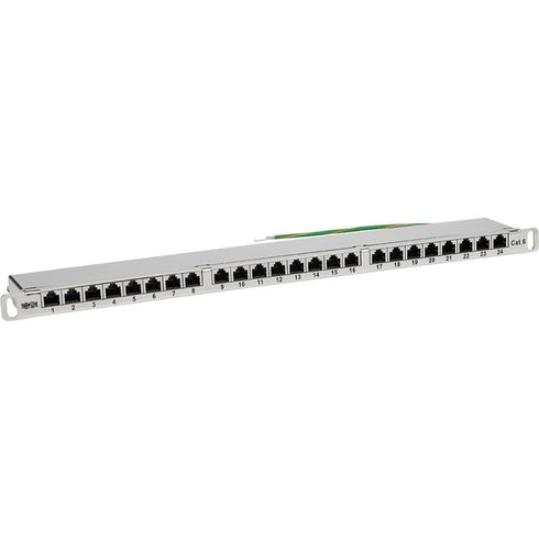 Tripp Lite Cat5e - Cat6 Patch Panel 24-Port Shielded Krone IDC 568A-B, 0.5U