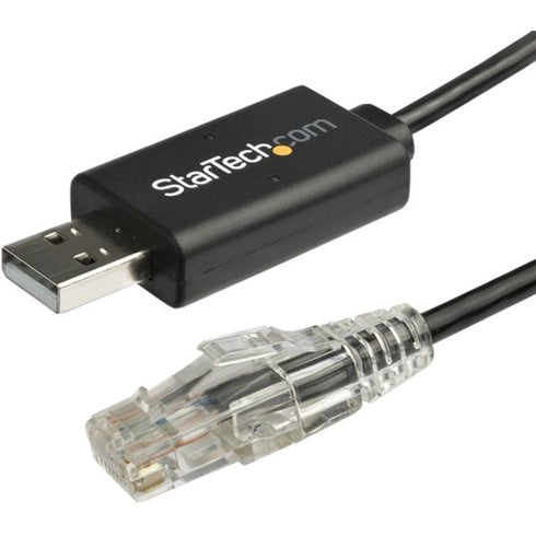 StarTech.com 6 ft. - 1.8 m Cisco USB Console Cable - USB to RJ45 Rollover Cable - Transfer rates up to 460Kbps - M-M - Windows®, Mac and Linux® Compatible