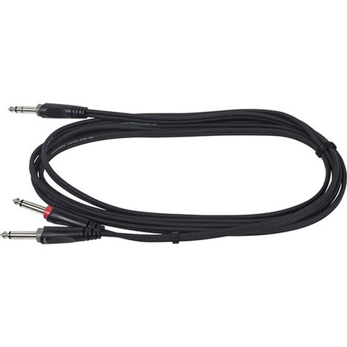 Monoprice 3 Meter (10ft) 1-4inch TRS Male to two 1-4inch TS Male Insert Cable