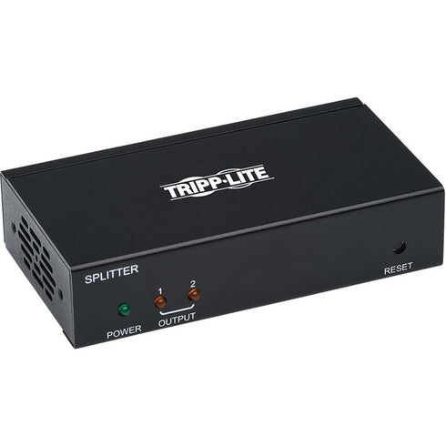 Tripp Lite HDMI Over Cat6 Extender Splitter w- PoC 2-Port 4K@60Hz 4:4:4 TAA
