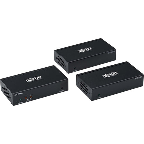 Tripp Lite HDMI Over Cat6 Extender Splitter Kit w- PoC 2-Port 4K, 4:4:4 TAA
