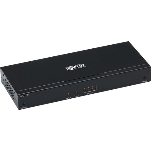 Tripp Lite HDMI Over Cat6 Extender Splitter w- PoC 4-Port 4K@60Hz 4:4:4 TAA