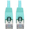 Tripp Lite Cat6a Snagless Shielded STP Patch Cable 10G, PoE, Aqua M-M 5ft