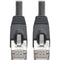 Tripp Lite Cat6a Snagless Shielded STP Patch Cable 10G, PoE Black M-M 30ft