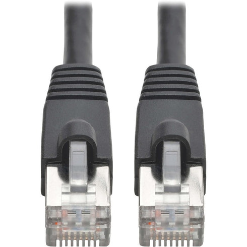 Tripp Lite Cat6a Snagless Shielded STP Patch Cable 10G, PoE Black M-M 35ft