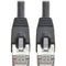 Tripp Lite Cat6a Snagless Shielded STP Patch Cable 10G, PoE Black M-M 35ft
