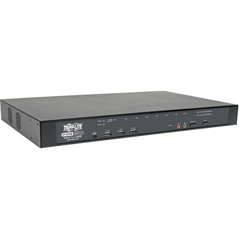 Tripp Lite Cat5 KVM Switch Over IP 8-Port w- Virtual Media 2 Users 1URM TAA