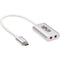 Tripp Lite USB-C to 3.5 mm Stereo Audio Adapter - USB 2.0, Silver